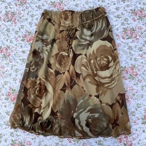 Floral Midi Skirt
